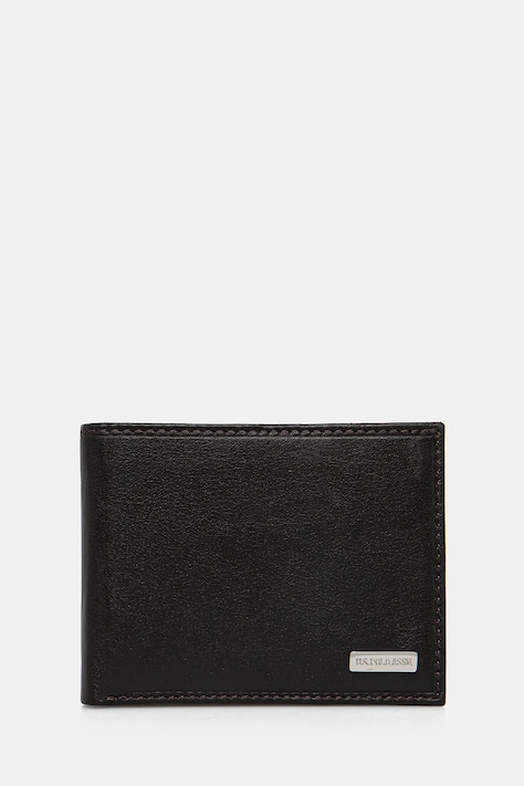 U.S. Polo Assn. portofel de piele Utah barbati, culoarea maro, WEUUA2614MHA