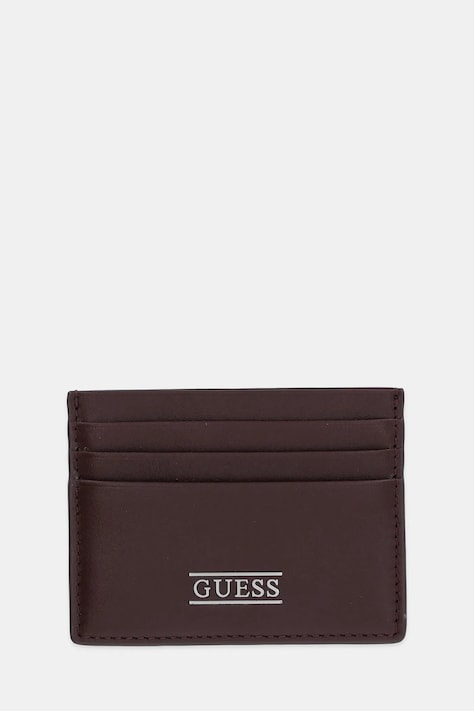 Guess portfel NEW BOSTON męski kolor brązowy SMNEBR LEA25