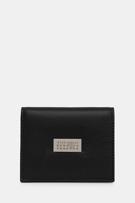 MM6 Maison Margiela portofel de piele culoarea negru, SA5UI0015.P7258