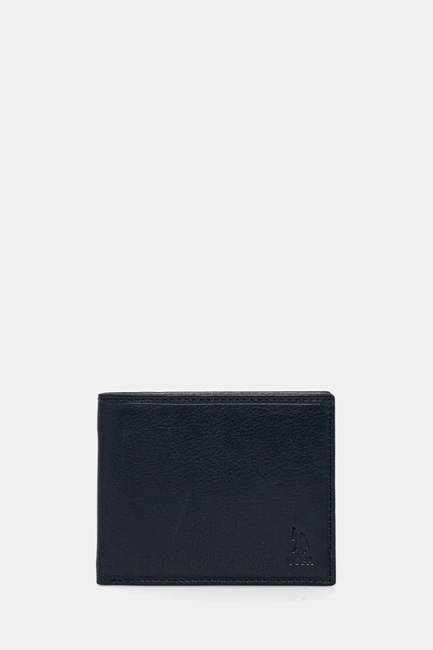 U.S. Polo Assn. portofel de piele West culoarea albastru marin, AEUZ22536MHA