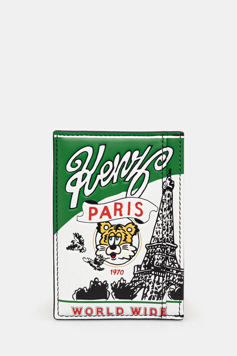Kenzo etui na karty skórzane kolor czarny FF58PM840L48.99
