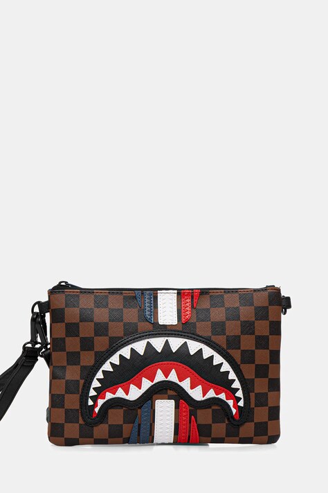 Sprayground borsetă culoarea maro, 910B7493NSZ