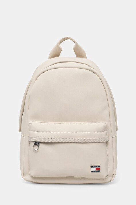Tommy Jeans rucsac femei, culoarea bej, mic, uni, AW0AW17357