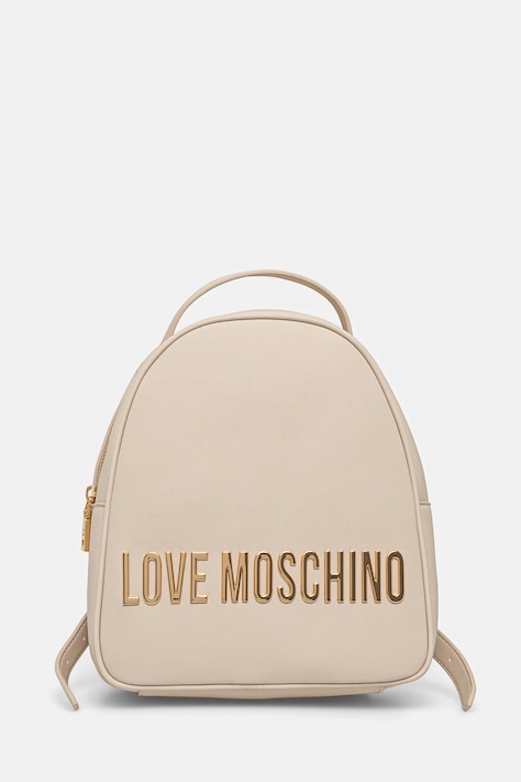 Ruksak Love Moschino za žene, boja: bež, mali, s aplikacijom, JC4197PP1