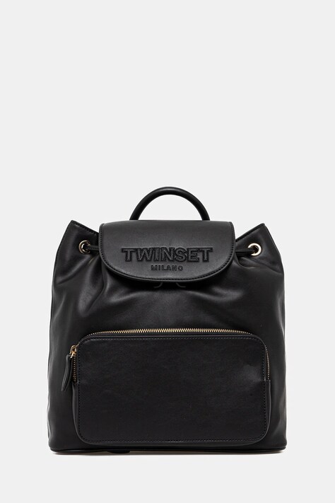 Twinset rucsac femei, culoarea negru, mic, neted, 251TD8024