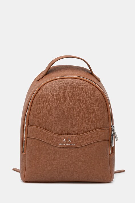Armani Exchange rucsac culoarea maro, mic, uni, XW000924 AF13676