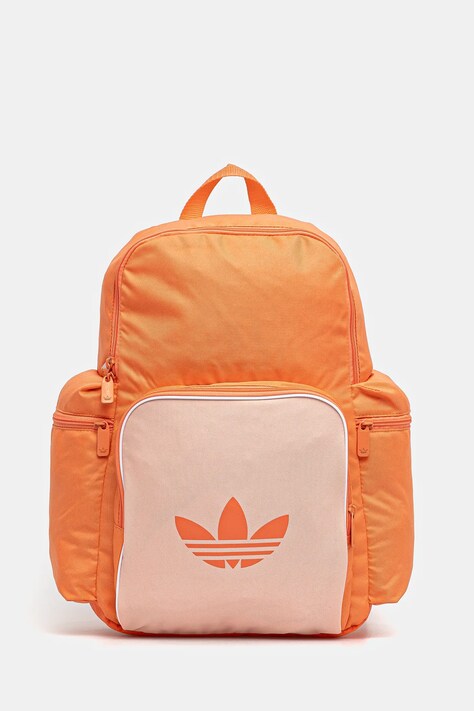 Batoh adidas Originals Adicolor dámský, oranžová barva, velký, s potiskem, JD5531