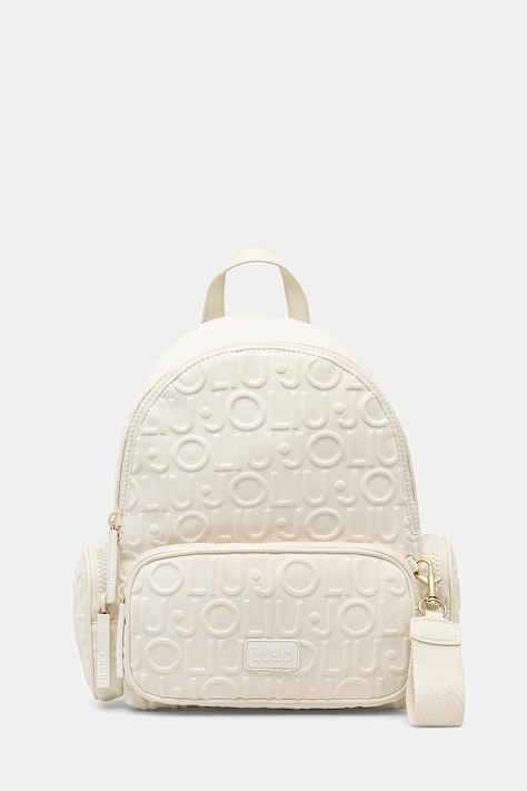 Liu Jo rucsac femei, culoarea bej, mic, cu imprimeu, TA5294 J5627