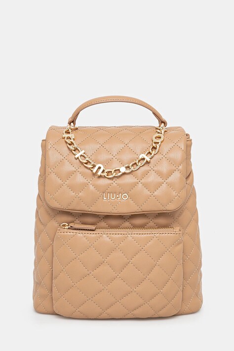 Batoh Liu Jo dámský, béžová barva, malý, hladký, AA5131 E0015