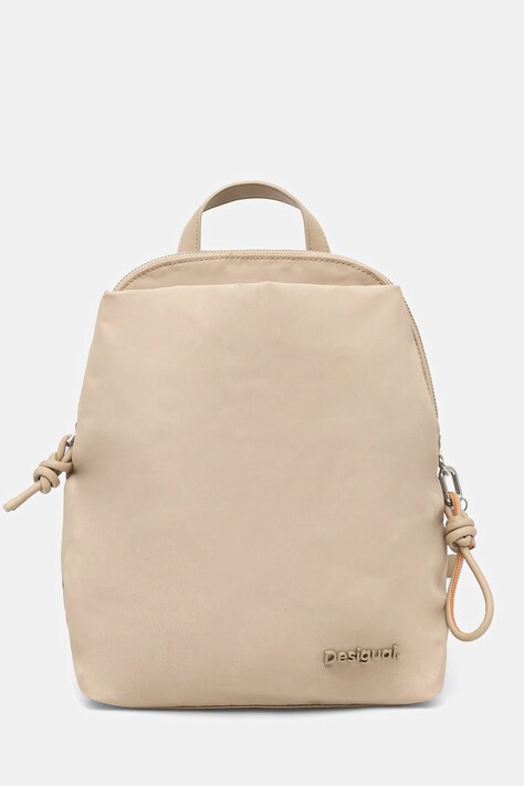 Ruksak Desigual PRIORI SUMY MI dámsky, béžová farba, malý, jednofarebný, 25SAKY21