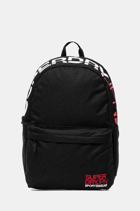 Batoh Superdry dámský, černá barva, velký, hladký, W9110397A-02A