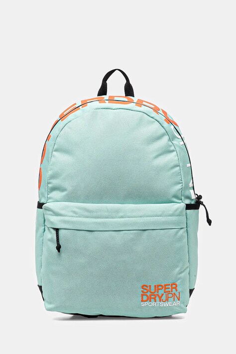 Batoh Superdry dámský, tyrkysová barva, velký, hladký, W9110397A-2MD