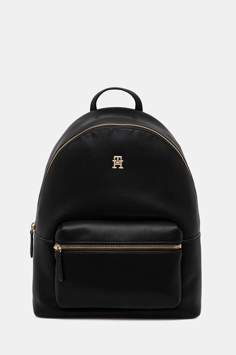 Σακίδιο πλάτης Tommy Hilfiger χρώμα: μαύρο, AW0AW17163