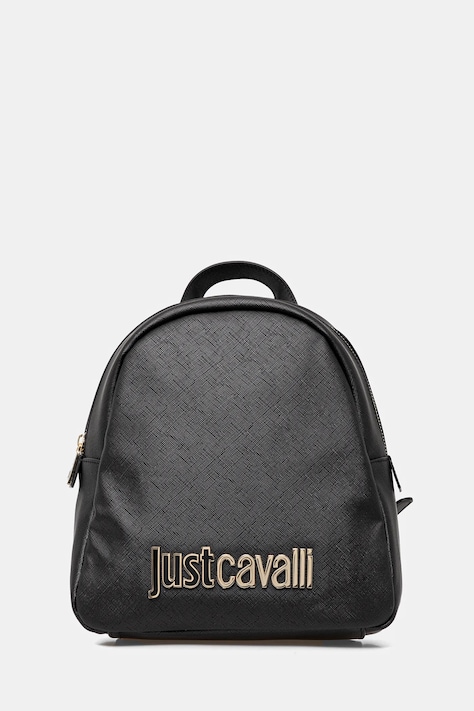 Just Cavalli plecak damski kolor czarny mały gładki 78RA4BBD ZS766