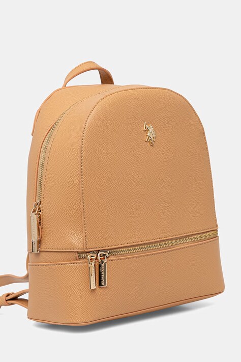 U.S. Polo Assn. plecak Jones damski kolor beżowy mały gładki BEUJE8653WVP