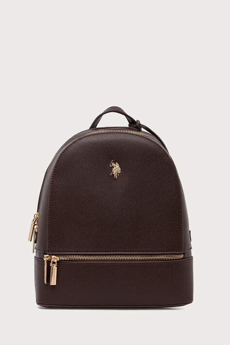 U.S. Polo Assn. Plecak damski z imitacji skóry Jones brązowy BEUJE8653WVP