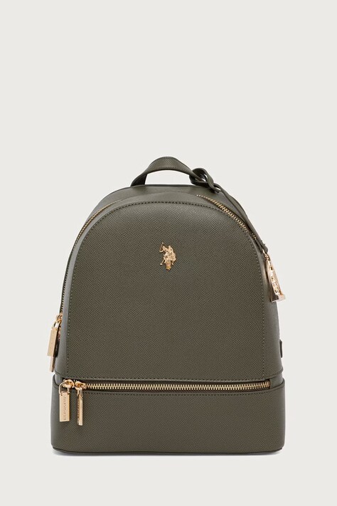 U.S. Polo Assn. Plecak damski z imitacji skóry Jones zielony BEUJE8653WVP