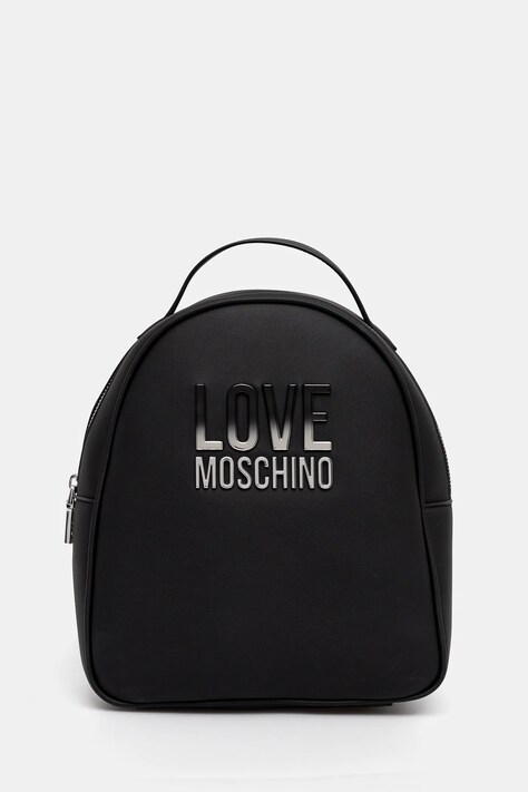 Batoh Love Moschino dámský, černá barva, malý, hladký, JC4258PP0MKD000B