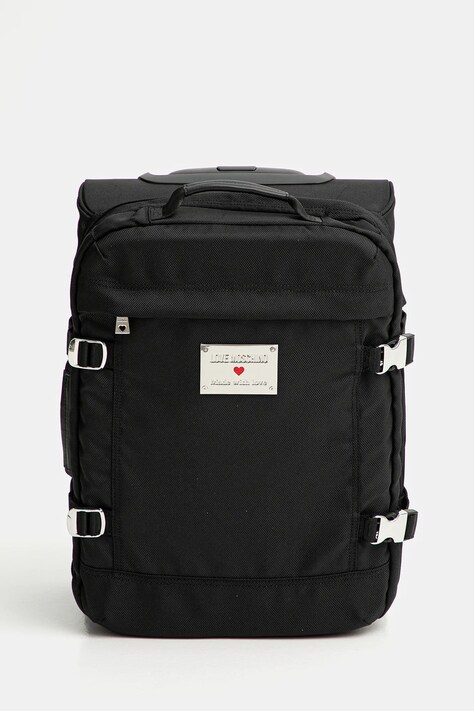 Love Moschino valiză culoarea negru, JC5110PP0MLN100A