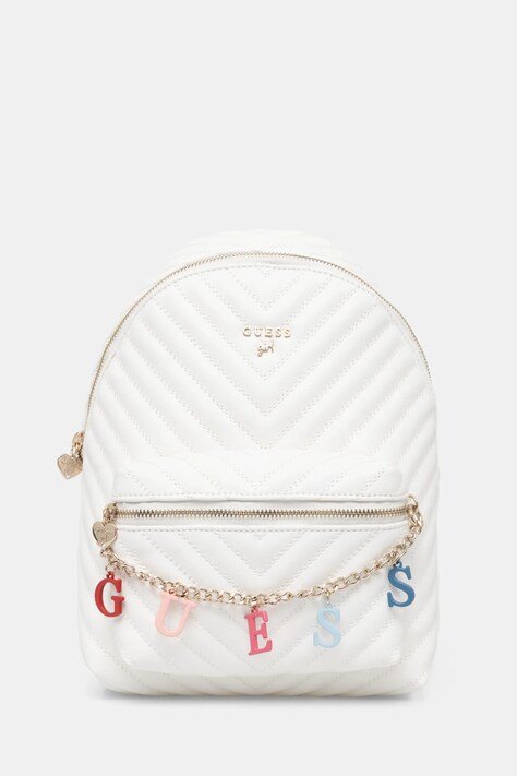 Guess ghiozdan Girl culoarea bej, mic, neted, J4RZ17 WFZL0