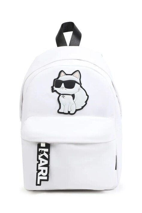 Detský ruksak Karl Lagerfeld béžová farba, veľký, s nášivkou, Z30406