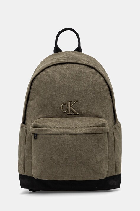 Детский рюкзак Calvin Klein Jeans цвет зелёный большой однотонный IU0IU00668