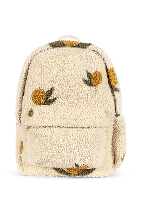 Dětský batoh Konges Sløjd JODY TEDDY BACKPACK GRS béžová barva, malý, vzorovaný, KS102604