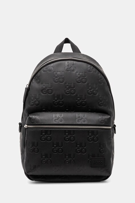 HUGO rucsac bărbați, culoarea negru, mare, cu imprimeu, 50535710