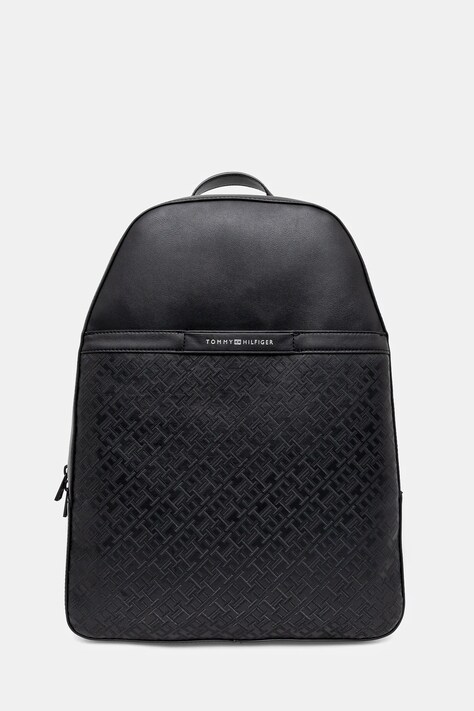 Batoh Tommy Hilfiger pánský, černá barva, velký, hladký, AM0AM13071