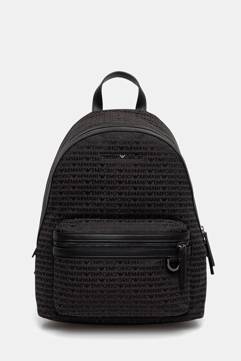 Emporio Armani rucsac barbati, culoarea gri, mare, cu imprimeu, EM001209 AF13823