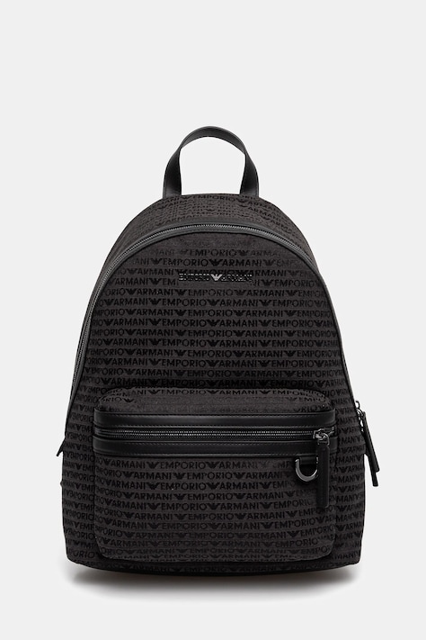 Рюкзак Emporio Armani мужской цвет серый большой узорный EM001209 AF13823