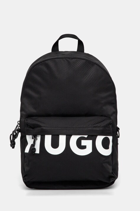 HUGO rucsac bărbați, culoarea negru, mare, cu imprimeu, 50541899