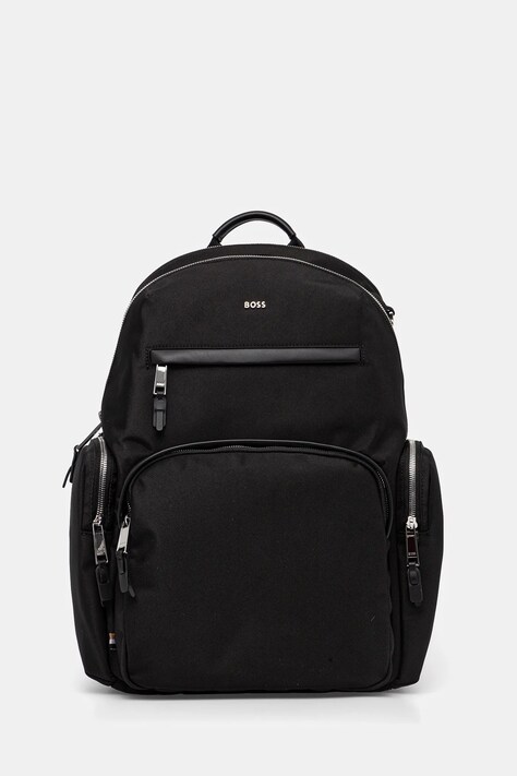 BOSS rucsac barbati, culoarea negru, mare, neted, 50536485
