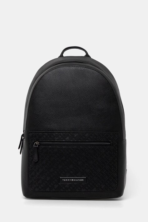 Batoh Tommy Hilfiger pánský, černá barva, velký, hladký, AM0AM13208