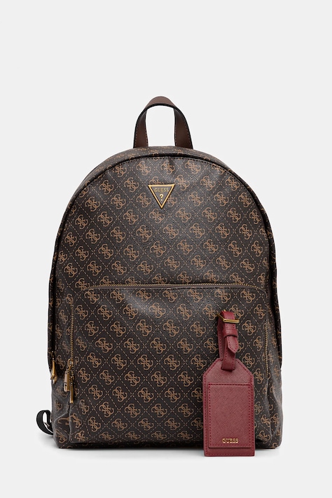 Рюкзак Guess MILANO чоловічий колір коричневий великий візерунок HMMILO P5219
