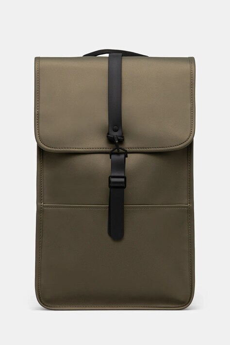 Rains backpack Backpack W3 green color smooth 13000