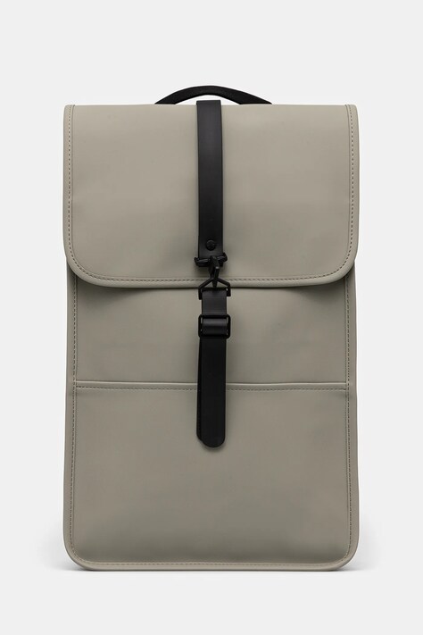 Rains backpack Backpack W3 green color smooth 13000