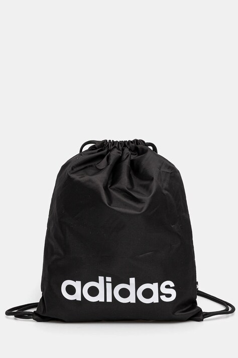 Batoh adidas LINEAR GYMSACK černá barva, s potiskem, JE8342