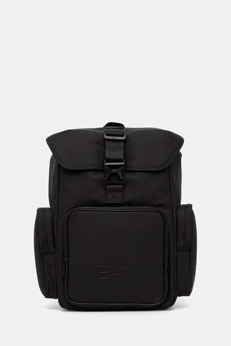 Раница EA7 Emporio Armani в черно голям размер с изчистен дизайн AF13811.7X000070