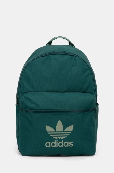 Ruksak adidas Originals Adicolor zelená farba, veľký, s potlačou, JI9437