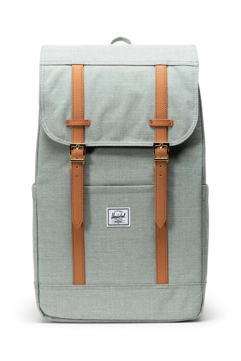 Herschel rucsac culoarea verde, mare, uni, 11397-06569-OS