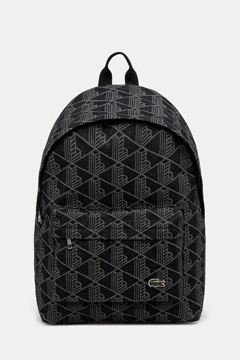 Lacoste plecak kolor szary duży wzorzysty NU4871NZ
