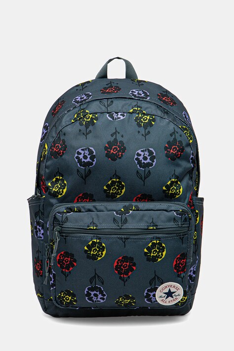 Converse rucsac culoarea verde, mare, cu imprimeu, 10027436-A01