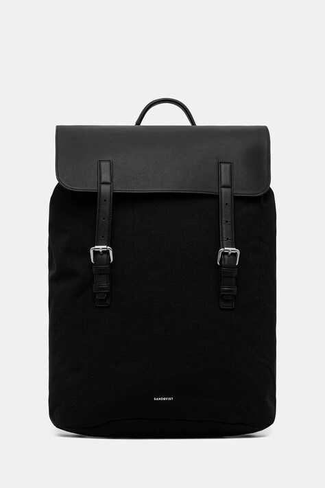 Раница Sandqvist Everyday Lid L в черно голям размер с изчистен дизайн 248905995