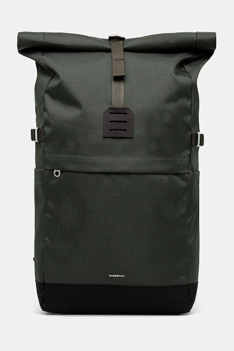 Batoh Sandqvist Icon Rolltop M zelená barva, velký, 251404606