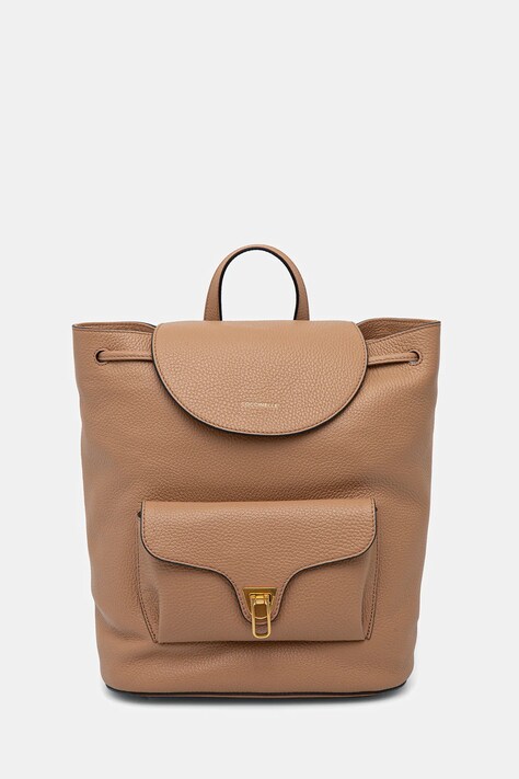 Coccinelle rucsac COCCINELLE BEAT SOFT culoarea verde, mare, uni, MF6 14 01 01