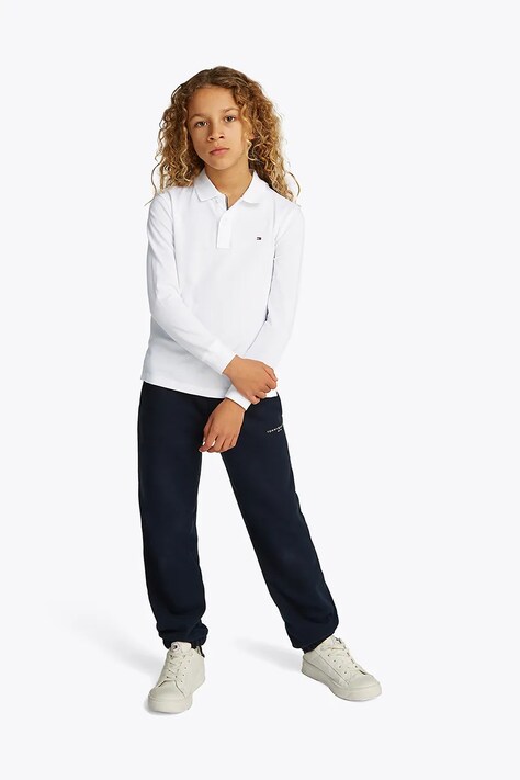 Tommy Hilfiger longsleeve dziecięcy kolor biały gładki KB0KB09664