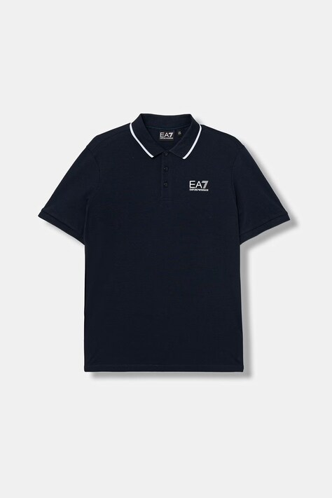 EA7 Emporio Armani polo dziecięce kolor granatowy z nadrukiem 7B000023 AF12901