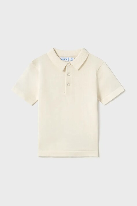 Mayoral tricou polo copii culoarea bej, neted, 1106