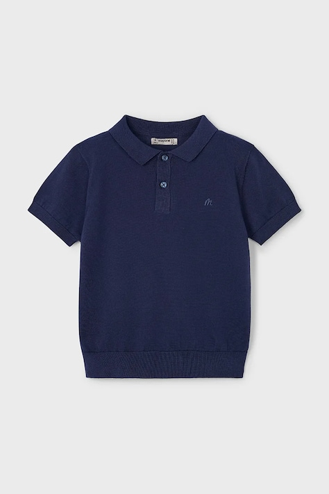 Дитяче поло Mayoral колір синій візерунок 3104